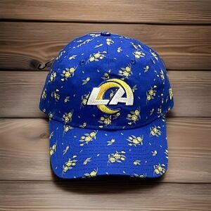 Los Angeles Rams New Era 9Twenty Bloom Print Blue Women Strapback Hat NFL